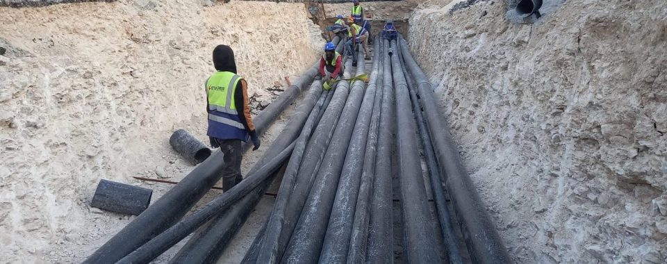 Excavation and extension works at Al Kharaitiyat, Qatar