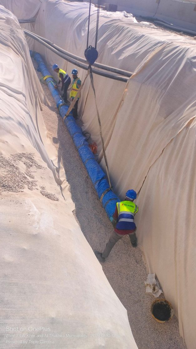 Excavation, Pipe Laying & Levelling, Al Ubaib - Brouj Doha General Contracting, Qatar